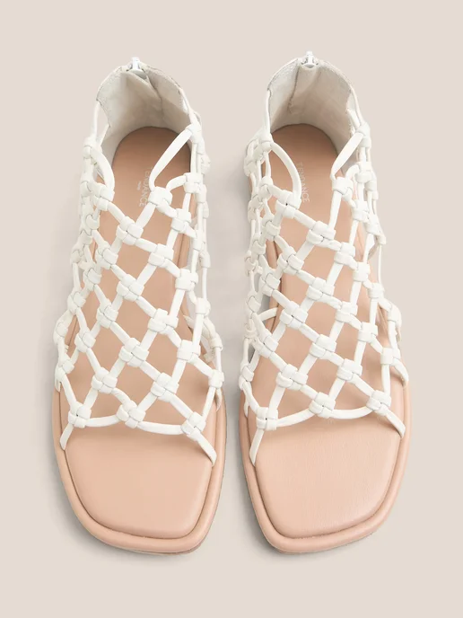 Tendance Босоножки без каблука летние, белый, фото 5