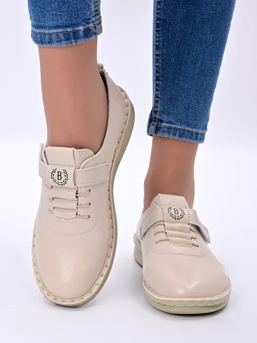 Choose Shoes Мокасины женские летние, бежевый, фото 3
