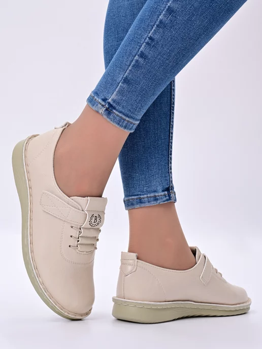 Choose Shoes Мокасины женские летние, бежевый, фото 4