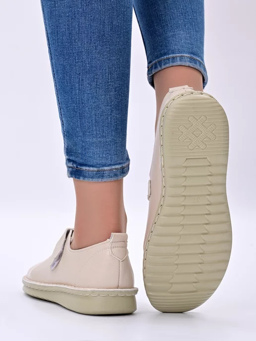 Choose Shoes Мокасины женские летние, бежевый, фото 6