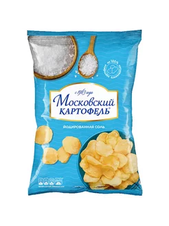 Чипсы картофельные с йодированной солью, 120г Московский картофель 247383028 купить за 260 ₽ в интернет-магазине Wildberries