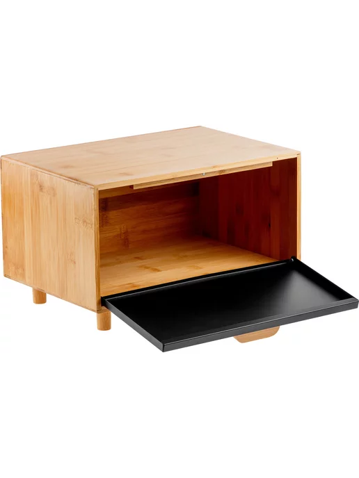 PERFECTO LINEA Хлебница с крышкой деревянная большая 36х26х23 см, 36x26x23 см, фото 4