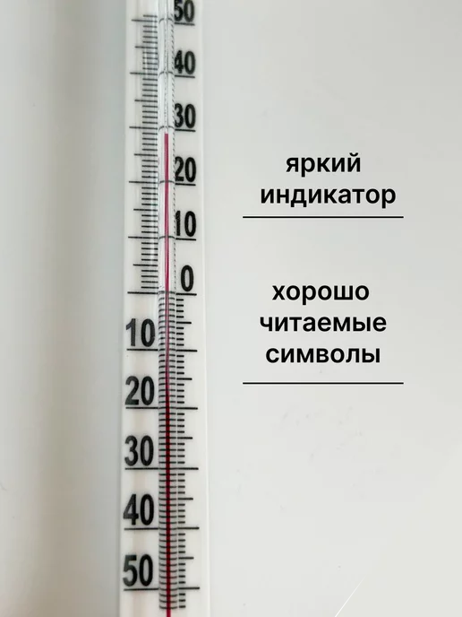 Мисс Тис Термометр уличный оконный для дома на липучках, белый, фото 5