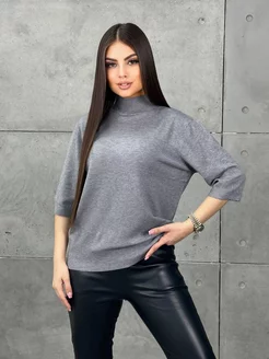 Водолазка с коротким рукавом 3 4 кашемировая H Fashion 247480917 купить за 1 805 ₽ в интернет-магазине Wildberries