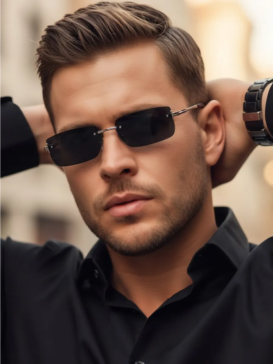 Солнцезащитные очки мужские без оправы