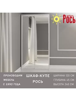 Шкаф для одежды купе с зеркалами 120х45х240