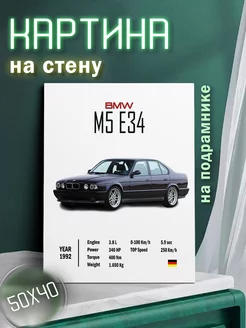 Картина на стену BMW m5 e34