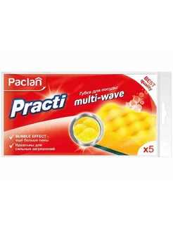 Губки посуды PractI Multi-Wave, 5шт. -6 уп