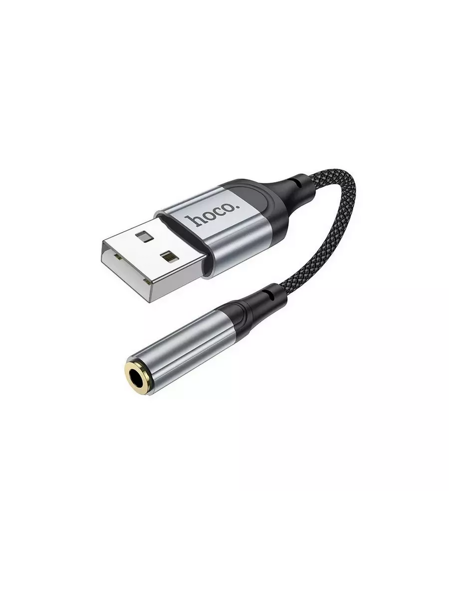 Переходник для наушников USB to AUX 3.5 mm Hoco купить по цене 10,67 р. в интернет-магазине Wildberries | 247593728