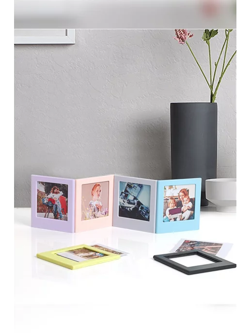 Photozone Рамки для фото магнитные Instax SQUARE, черный, фото 5
