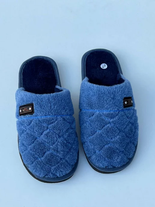 K&h Collection Тапочки домашние с закрытым носом, синий