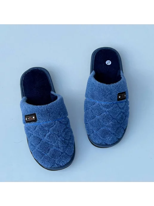 K&h Collection Тапочки домашние с закрытым носом, синий, фото 4