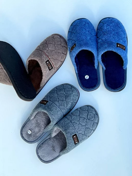 K&h Collection Тапочки домашние с закрытым носом, синий, фото 6