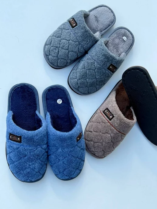 K&h Collection Тапочки домашние с закрытым носом, синий, фото 7