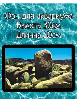 Фон для аквариума 30×50см камни Sender 247633522 купить за 162 ₽ в интернет-магазине Wildberries