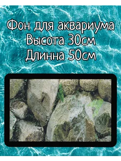 Фон для аквариума 30×50см каменная стена Sender 247633523 купить за 180 ₽ в интернет-магазине Wildberries