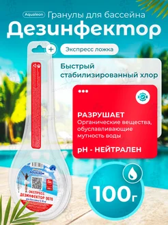 Дезинфектор для бассейна Экспресс "Ложка", 100г