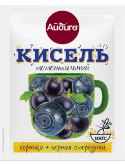 Кисель Моментальный черника+черная смородина 5 штук Айдиго 247648781 купить за 170 ₽ в интернет-магазине Wildberries