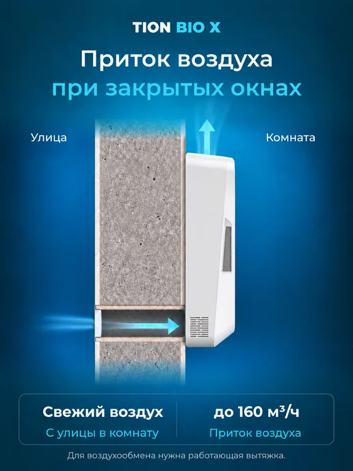 Tion Бризер Bio X SM Standard (Тион Био Х СМ Стандарт), белый, фото 2