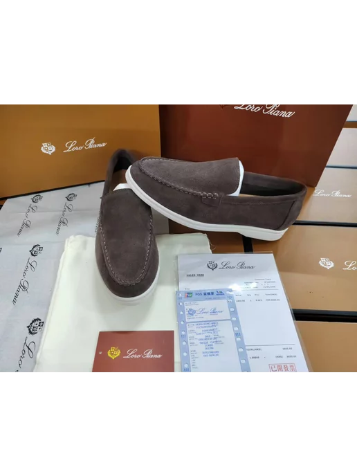 Kami Shoes Лоферы натуральная замша, коричневый, фото 5