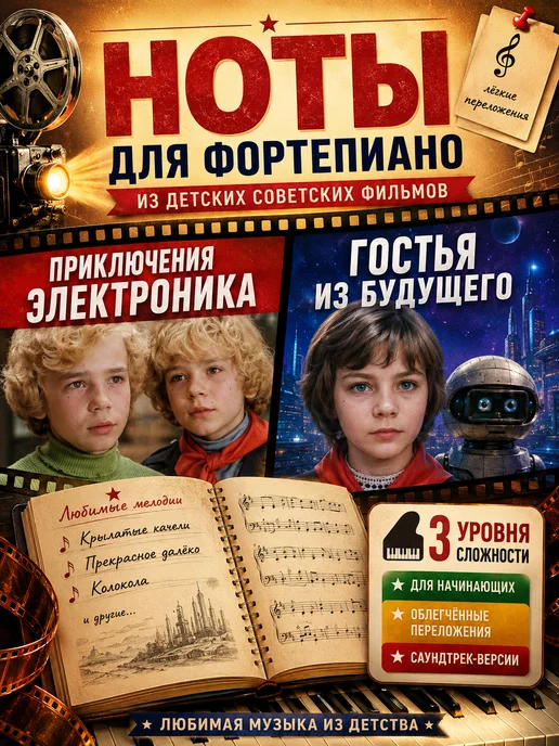 Издательский Дом Катанского Любимые мелодии детского кино СССР Ноты для фортепиано, вариант