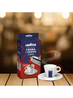 Кофе молотый Lavazza Crema e Gusto, 250гр. Lavazza 247700443 купить за 437 ₽ в интернет-магазине Wildberries