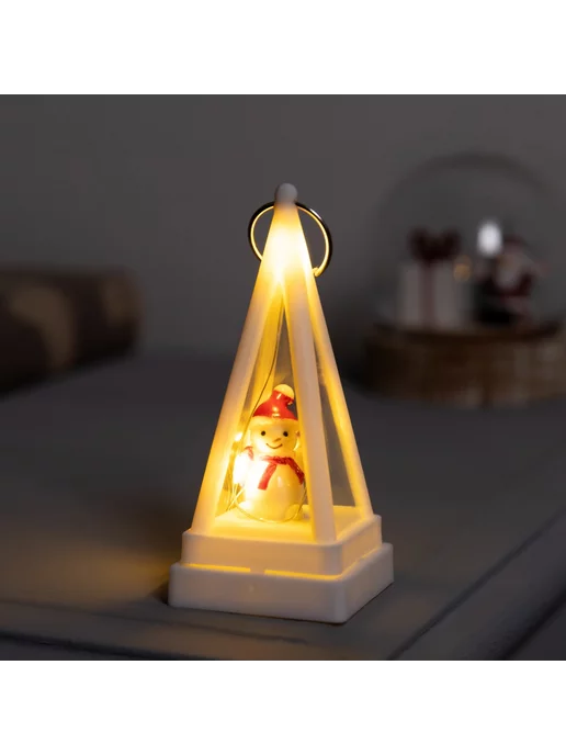 Luazon Lighting Светодиодная фигура-брелок Снеговик 4x4x9.5 см, 4x4x9.5 см