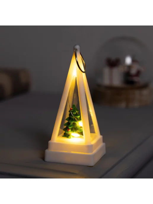 Luazon Lighting Светодиодная фигура-брелок Ёлочка 4x4x9.5 см, 4x4x9.5 см