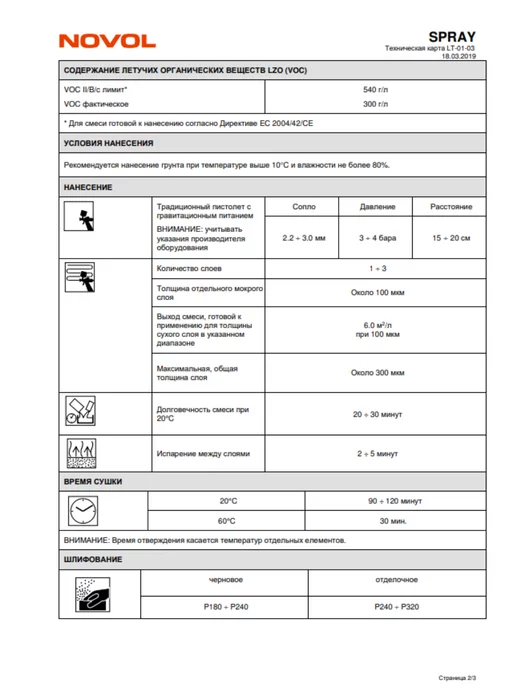NOVOL Шпаклевка на полиэфирной основе жидкая 1.2 кг + разбавитель, 1,2 кг, фото 4