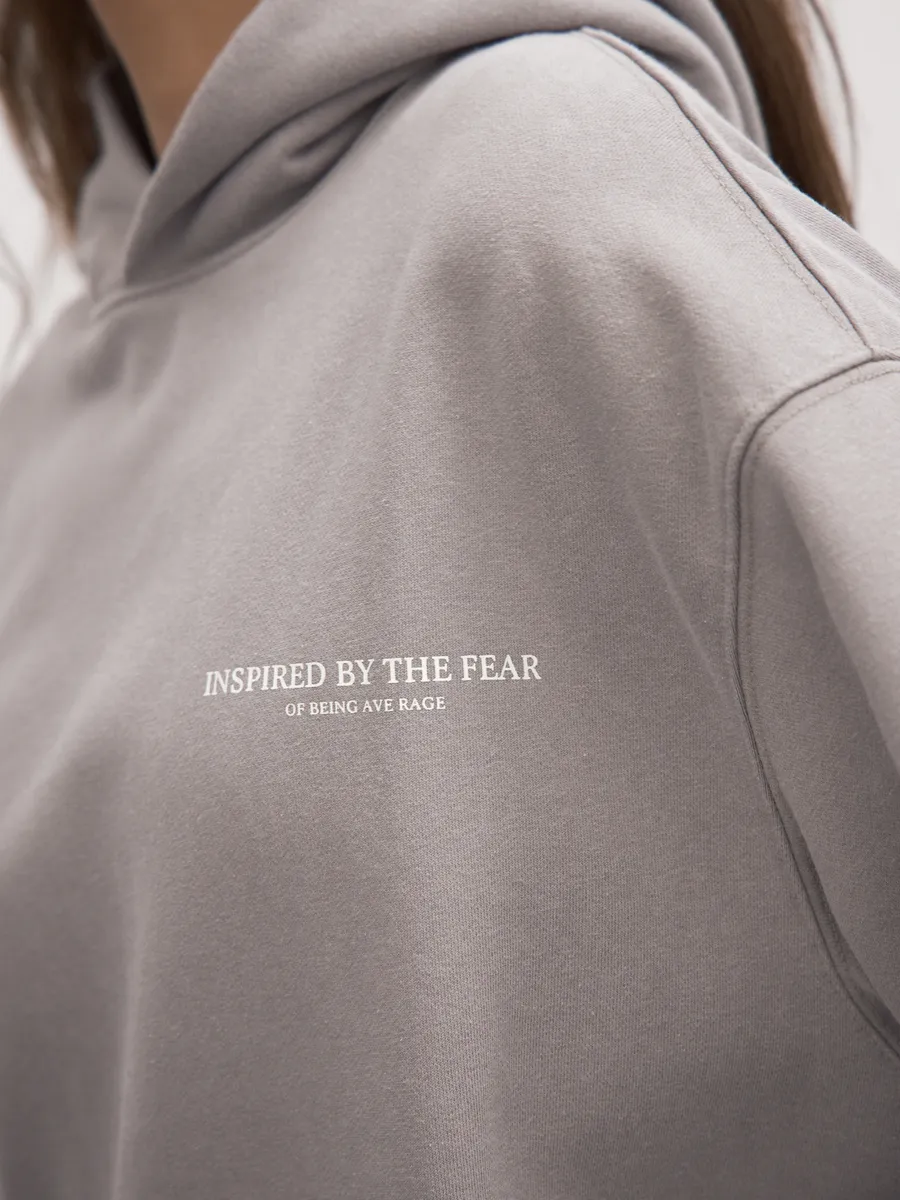 Худи с эффектом потертости оверсайз с капюшоном