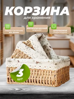 Корзинка для хранения плетеная