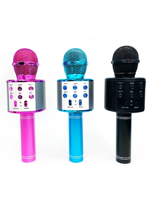 KTV Караоке Микрофон с эффектами WSTER WS-858, розовый, фото 2