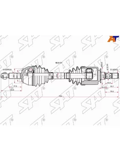 Привод в сборе FR NISSAN PATROLY62