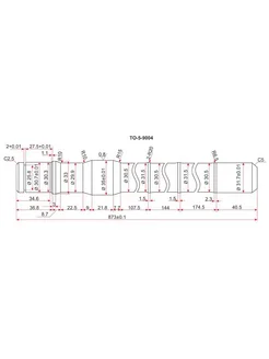 Полуось FR TY Land Cruiser 80 105 (длинная) -LH