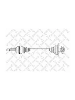 Привод левый 690mm, 24160 Dacia Logan 1.4-1.6i 04-