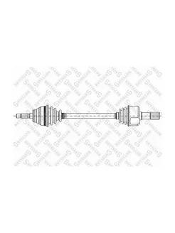 Привод левый 595mm, 23352 Peugeot Partner, Citroen Berlingo