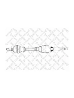 Привод правый 940mm, 21730 Citroen C4, Peugeot 307 1.4-2.0i