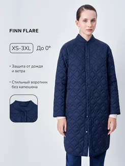 Пальто осеннее стеганое синтепон без меха Finn Flare 247925482 купить за 6 900 ₽ в интернет-магазине Wildberries