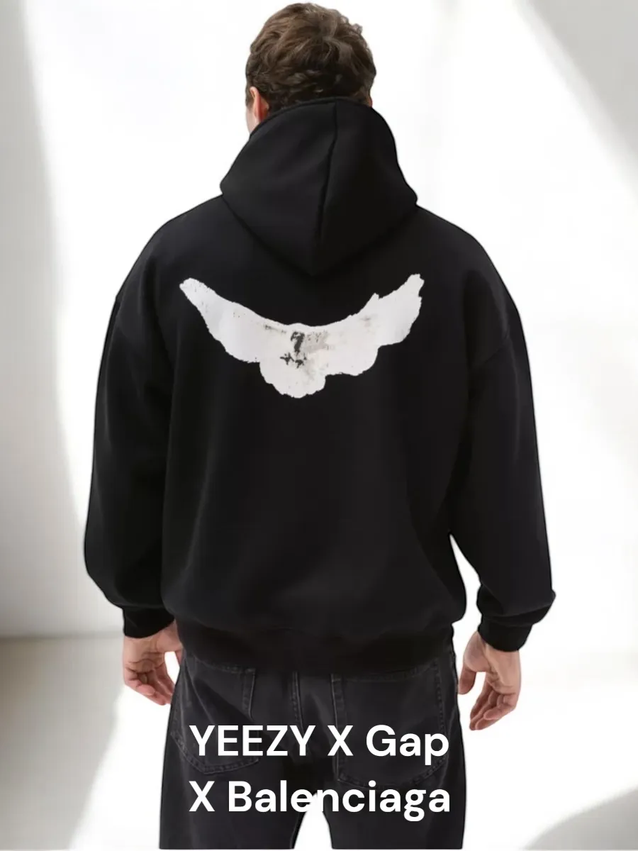 Худи GAP Yeezy Balenciaga оверсайз осеннее теплое GAP 247978682