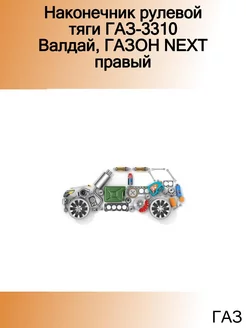 Наконечник рулевой тяги ГАЗ-3310 Валдай, ГАЗОН NEXT правый