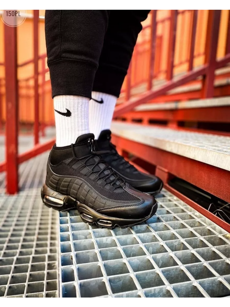 Nike air max 95 sneakerboot noir best sale