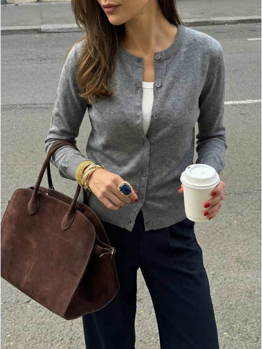 Кардиган на пуговицах