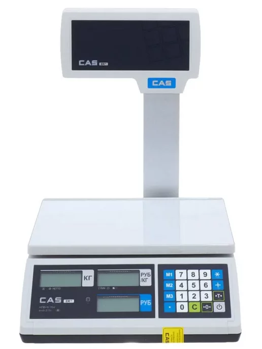 CAS Весы торговые электронные со стойкой ER JR 30 CBU (POLE), вариант, фото 7