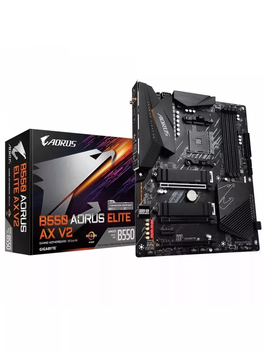 Материнская плата B550 AORUS Elite AX V2, AM4, ATX Gigabyte 248114765 купить за 13 345 ₽ в интернет‑магазине Wildberries