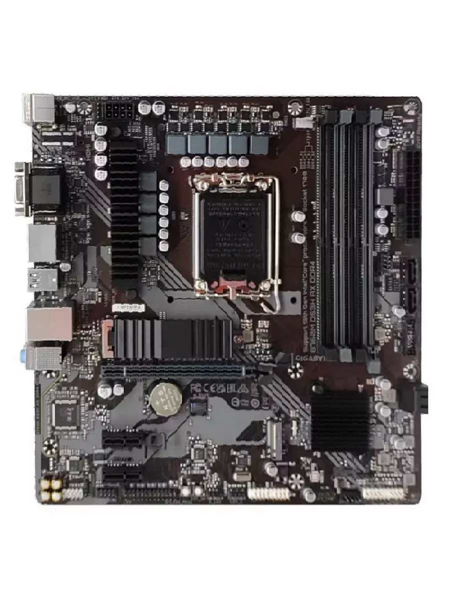 Материнская плата B760M DS3H AX DDR4, LGA 1700, Micro-ATX Gigabyte 174531751 купить за 9 406 ₽ в интернет‑магазине Wildberries