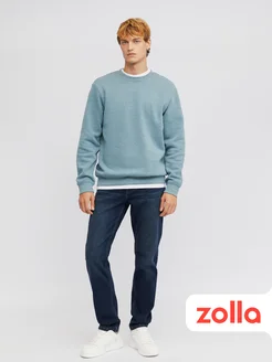 Мужские джинсы Tapered из хлопка Zolla 248153523 купить за 2 288 ₽ в интернет-магазине Wildberries