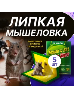 Мышеловка для мышей клеевая 5 штук