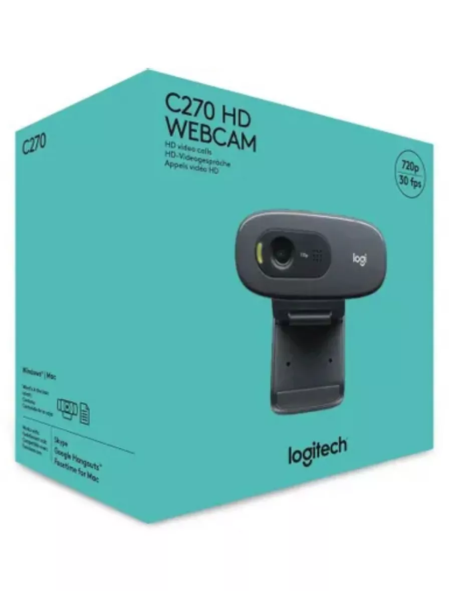 Web-камера Logitech HD Webcam C270 Logitech 248199882 купить за 3 088 ₽ в  интернет-магазине Wildberries