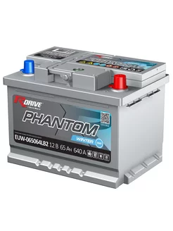 Аккумулятор RDRIVE PHANTOM 65SR 12V 65Ач обр.пол