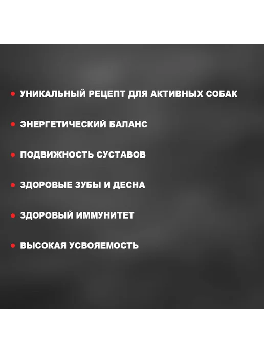 Сухой корм ТРАПЕЗА Active Активных для собак, 10 кг, фото 3